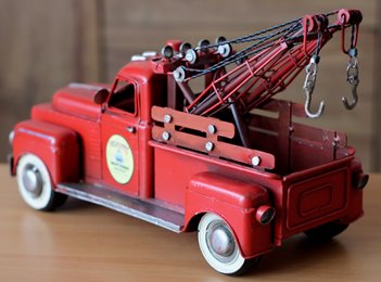 Duży Metalowy model auto Pomoc Drogowa Laweta