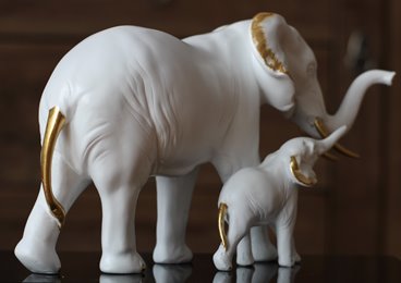 Słoń z małym słonikiem Słonik Prezent dla Matki