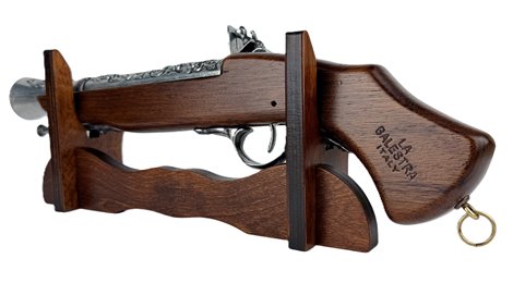 Pistolet Włoski Replika Na Stojaku Metal Drewno