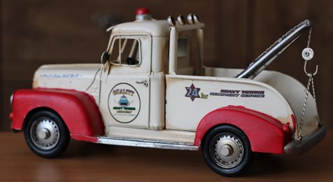 Duży Metalowy model auto Pomoc Drogowa Laweta