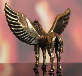 Mała figurka Jednorożec mosiężny na Prezent