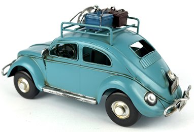 Metalowy model auto retro Garbus na Prezent