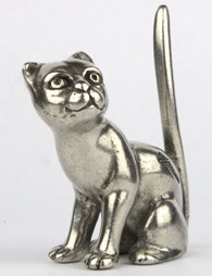 Figurka Cynowy kot kotek Veronese prezent dla niej