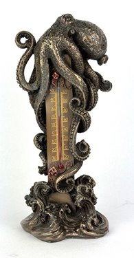 Ośmiornica termometr Steampunk Figurka Veronese