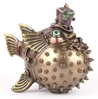 Figurka Ryba Rozdymka Tygrysia Steampunk Veronese