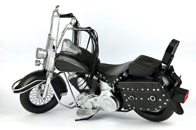 Duży Metalowy Model Motocykla Retro Harley Figurka