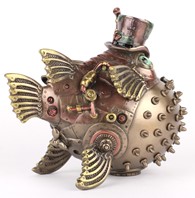Figurka Ryba Rozdymka Tygrysia Steampunk Veronese