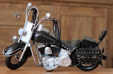 Duży Metalowy Model Motocykla Retro Harley Figurka