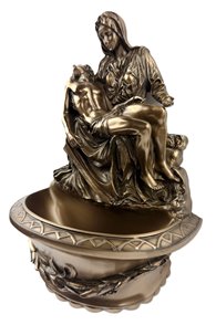 Kropielnica Pieta Jezus z Marią Anioł Na Prezent