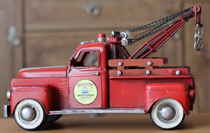 Duży Metalowy model auto Pomoc Drogowa Laweta