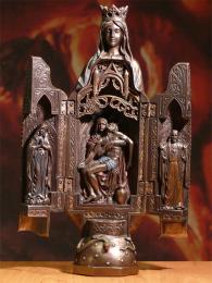 Matka Boska Tryptyk dekoracja świąteczna
