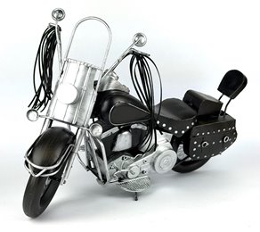 Duży Metalowy Model Motocykla Retro Harley Figurka