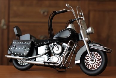 Duży Metalowy Model Motocykla Retro Harley Figurka