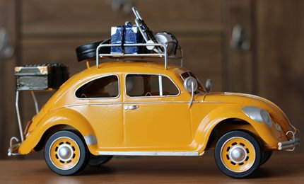 Duży Metalowy model auto retro Garbus na Prezent