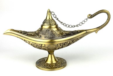 Lampa Alladyna złota