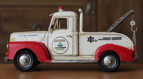 Duży Metalowy model auto Pomoc Drogowa Laweta