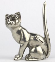 Figurka Cynowy kot kotek Veronese prezent dla niej