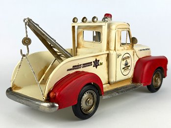 Duży Metalowy model auto Pomoc Drogowa Laweta