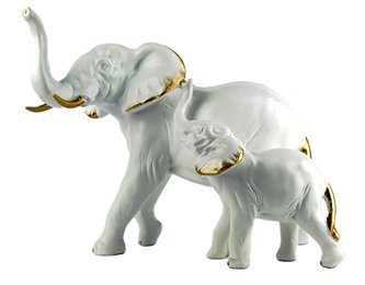 Słoń z małym słonikiem Słonik Prezent dla Matki