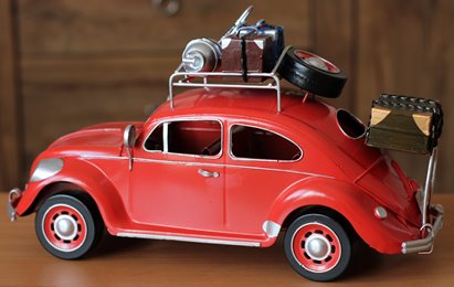 Duży Metalowy model auto retro Garbus na Prezent