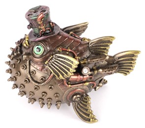 Figurka Ryba Rozdymka Tygrysia Steampunk Veronese