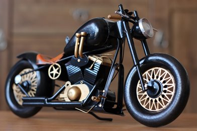 Duży Metalowy Model Motocykla Retro Harley Figurka