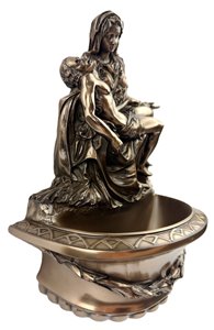 Kropielnica Pieta Jezus z Marią Anioł Na Prezent