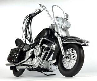 Duży Metalowy Model Motocykla Retro Harley Figurka