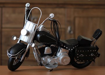Duży Metalowy Model Motocykla Retro Harley Figurka