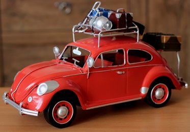 Duży Metalowy model auto retro Garbus na Prezent