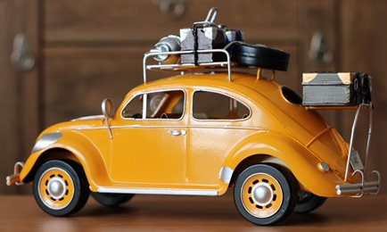 Duży Metalowy model auto retro Garbus na Prezent