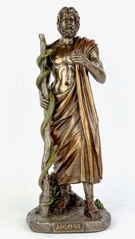 Piękna Figurka Asklepios Veronese Prezent Eskulap
