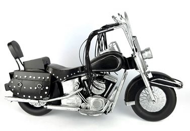 Duży Metalowy Model Motocykla Retro Harley Figurka