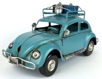 Metalowy model auto retro Garbus na Prezent