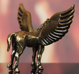 Mała figurka Jednorożec mosiężny na Prezent