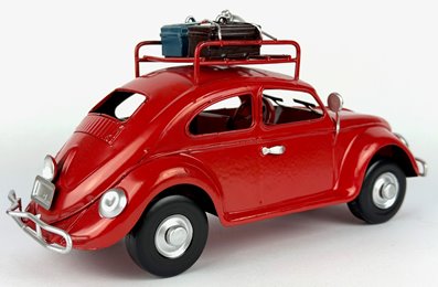 Metalowy model auto retro Garbus na Prezent RED