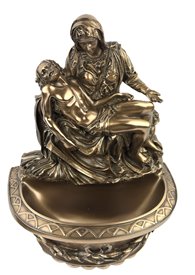 Kropielnica Pieta Jezus z Marią Anioł Na Prezent