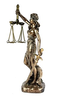 Figurka Temida prezent dla prawnika