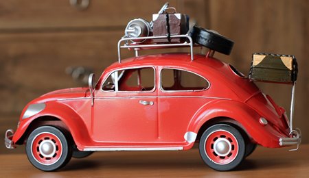 Duży Metalowy model auto retro Garbus na Prezent