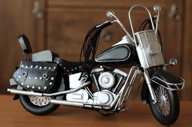 Duży Metalowy Model Motocykla Retro Harley Figurka