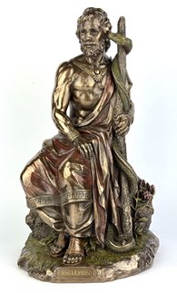 Piękna Figurka Asklepios Veronese Prezent Eskulap