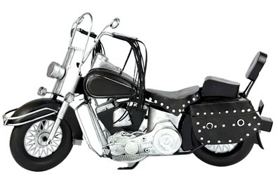 Duży Metalowy Model Motocykla Retro Harley Figurka