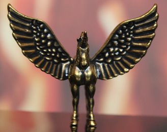 Mała figurka Jednorożec mosiężny na Prezent