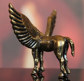 Mała figurka Jednorożec mosiężny na Prezent