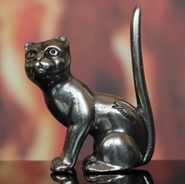 Figurka Cynowy kot kotek Veronese prezent dla niej