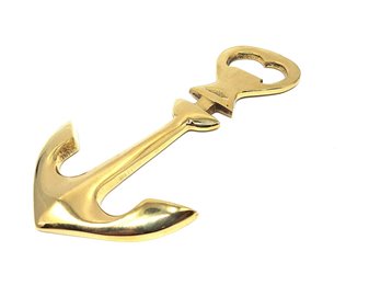 Mosiężna kotwica - otwieracz do butelek