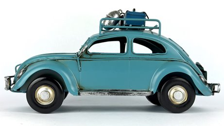 Metalowy model auto retro Garbus na Prezent