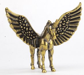 Mała figurka Jednorożec mosiężny na Prezent