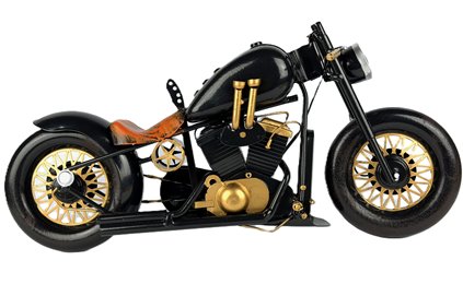 Duży Metalowy Model Motocykla Retro Harley Figurka