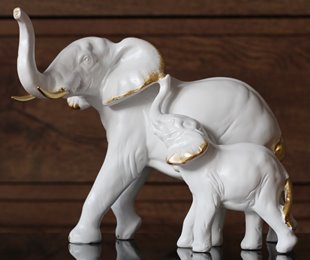 Słoń z małym słonikiem Słonik Prezent dla Matki